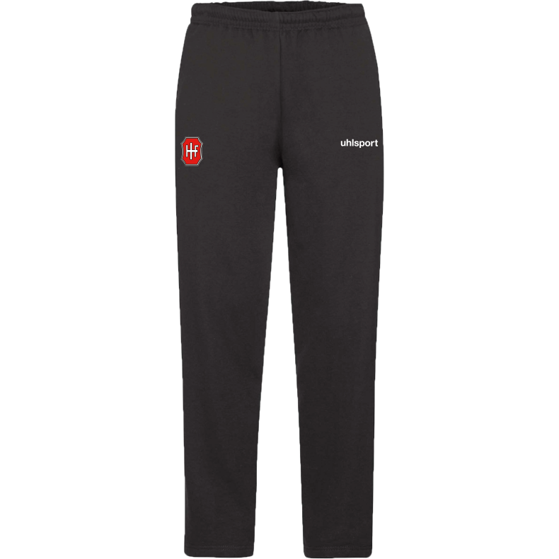 Fruit of the Loom joggingbukser u/elastik i ben - Sort (inkl. tryk)