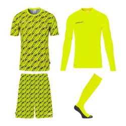 Uhlsport Progressive m�lmandss�t gul/sort (inkl. tryk)