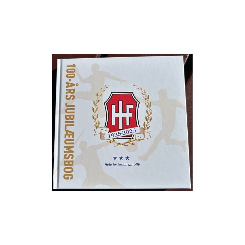 HIF 100-rs jubilumsbog. Skal afhentes p HIF kontoret i bningstiderne. HUSK dokumentation p kb.