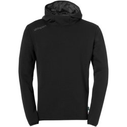 Uhlsport Essential Hoodie Sort (inkl. tryk)