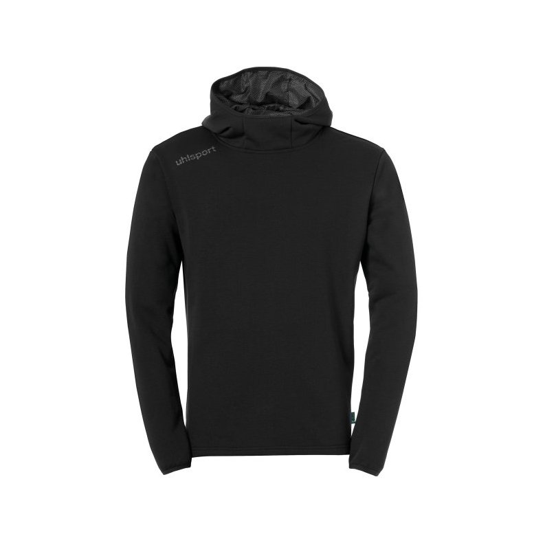 Uhlsport Essential Hoodie Sort (inkl. tryk)